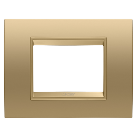 PLACA LUX - IN METAL - 3 MODULE - AUR - CADRU INTERIOR AUR MAT - CHORUSMART