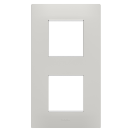 PLACA INTERNATIONALA EGO - ÎN TEHNOPOLIMER - 2+2 MODULE VERTICAL - ARGILA - CHORUSMART