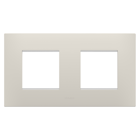 PLACA INTERNATIONALA EGO - ÎN TEHNOPOLIMER - 2+2 MODULE ORIZONTAL - BEJ NATURAL - CHORUSMART