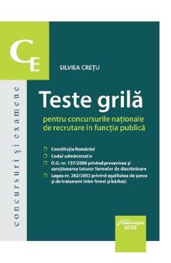Teste grila pentru concursurile nationale de recrutare in functia publica - Silviea Cretu