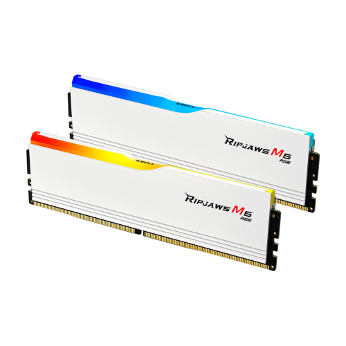Memorii G.Skill Ripjaws M5 RGB White Intel XMP 3.0 64GB, DDR5-6000MHz, CL32, Dual Channel