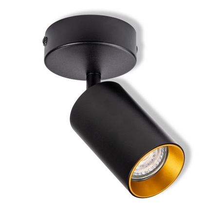 Bec LED Ledvance (Osram)  LED SPOT ETERNAL BLACK AND GOLD 1XGU10 ROUND, 6 W, negru