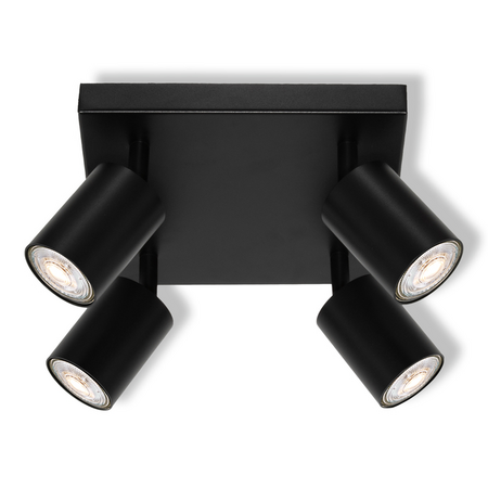 Bec LED Ledvance (Osram)  LED SPOT ELEMENTAL 4XGU10 PLATE BLACK, 6 W, negru