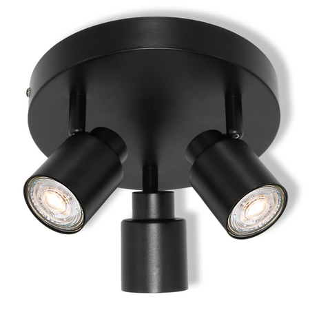 Bec LED Ledvance (Osram)  LED SPOT PRIMAL 3XGU10 PLATE BLACK, 6 W, negru