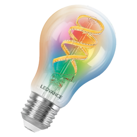 Bec LED LEDVANCE SMART+ MATTER Filament Multicolor Classic A40 4,8 W E27, 470 lm, 6500 K, 320°
