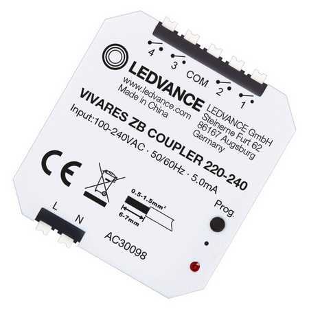 Dispozitiv de control iluminat Ledvance (Osram)  VIVARES ZB COUPLER, 100-240 V, IP20