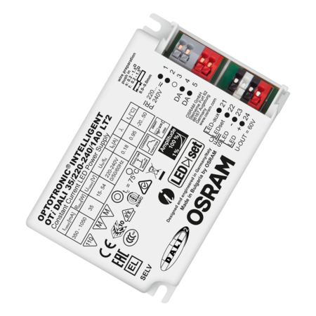 Driver LED Ledvance (Osram)  OTi DALI 35/220-240/1A0 LT2, 35,00 W, 220-240 V, 1050 mA, IP20, dimabil