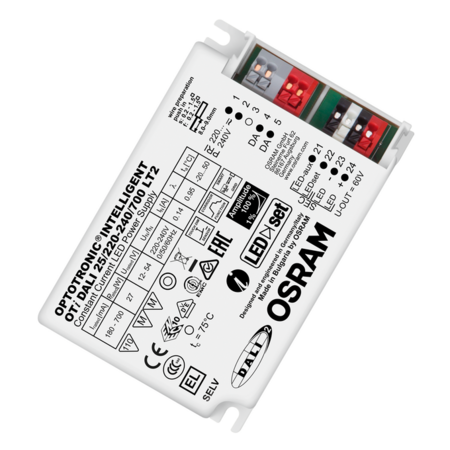 Driver LED Ledvance (Osram)  OTi DALI 25/220-240/700 LT2, 27,00 W, 220-240 V, 700 mA, IP20, dimabil