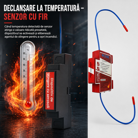 Dispozitiv Automat de Stingere a Incendiilor cu Aerosoli PFM 1