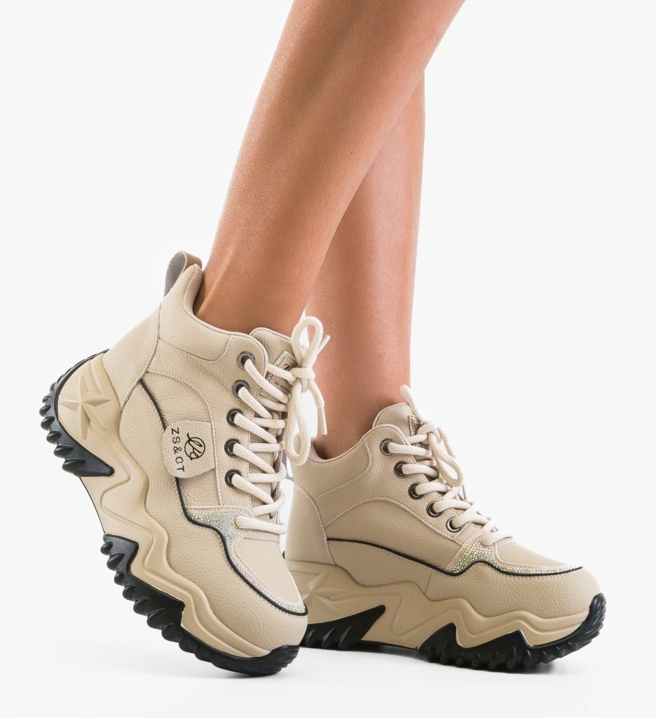 Sneakers dama Uleka Bej