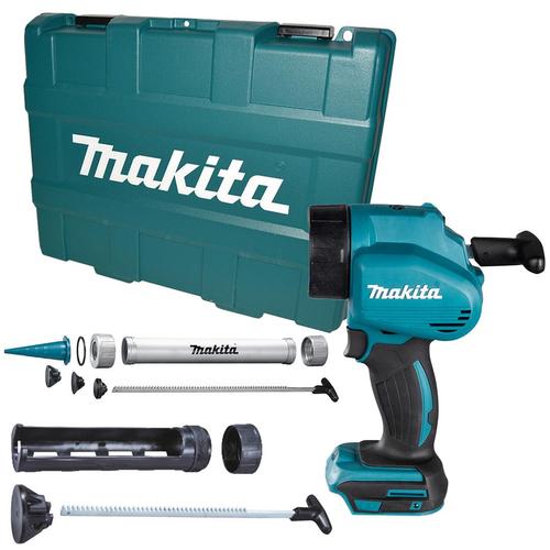 Pistol de lipit electric Makita DCG180 18V, 5000N, 5 viteze, set cu 2 adaptoare pentru tuburi 300ml si 600ml, cu LED, 404x108x281mm, fara baterie si incarcator