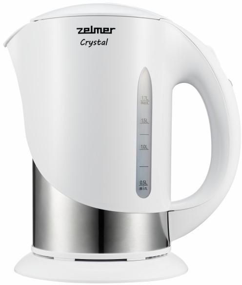 Fierbator de apa Zelmer ZCK7630W Crystal, 1.7 l, 1850 W (Alb/Argintiu)