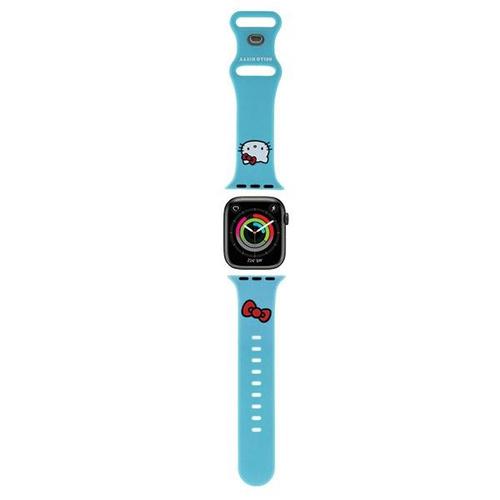 Curea Hello Kitty Silicone Kitty Head pentru Apple Watch 42mm / 41mm / 40mm / 38mm Series, Albastru