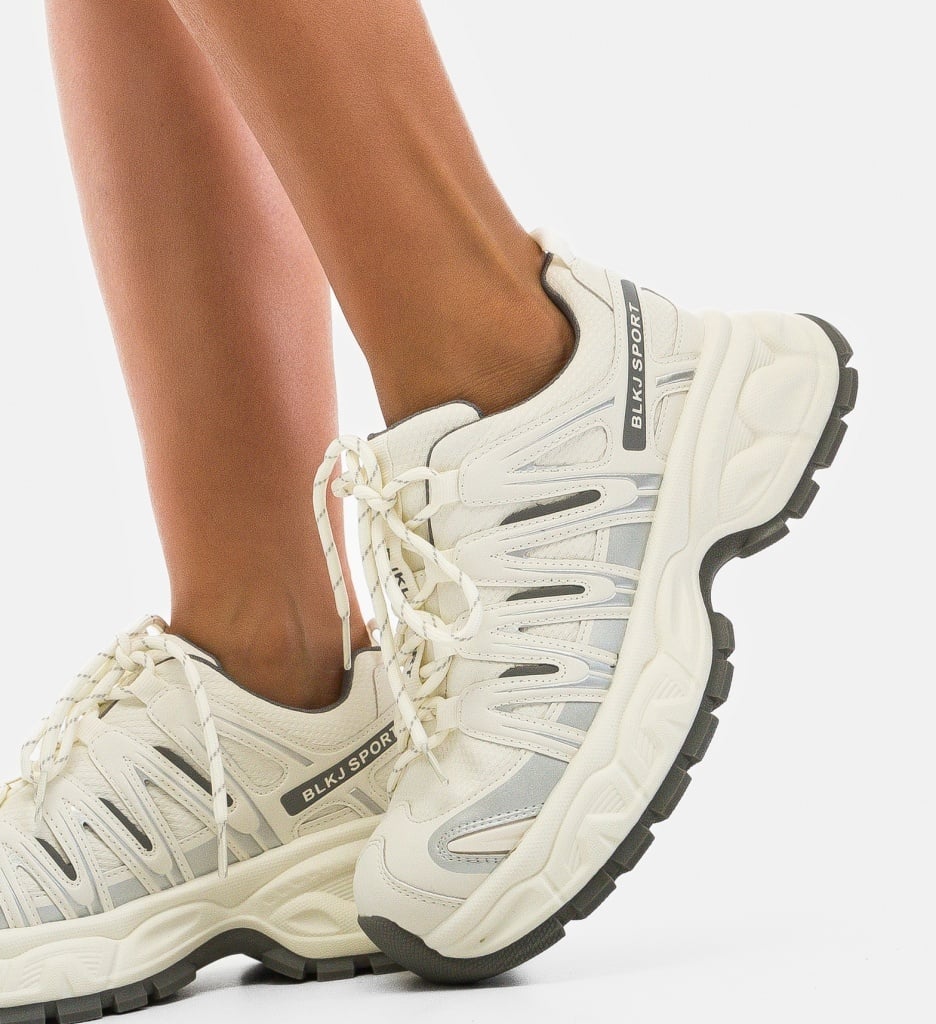 Sneakers dama Lackje Bej