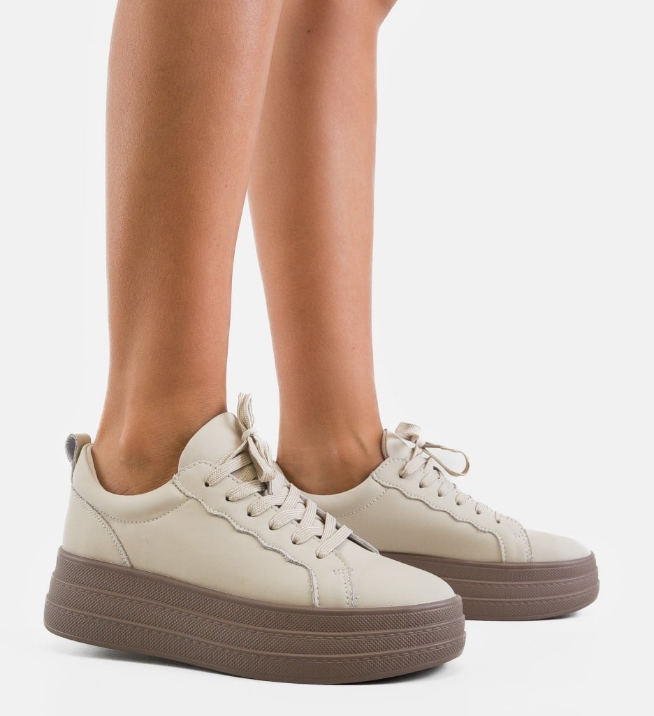 Sneakers dama Praka Bej