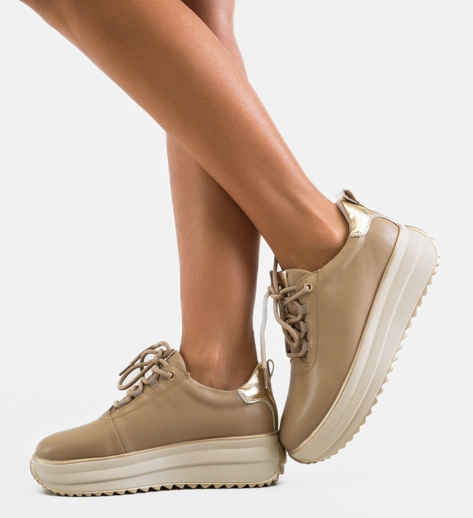 Pantofi Casual Tetyk Khaki