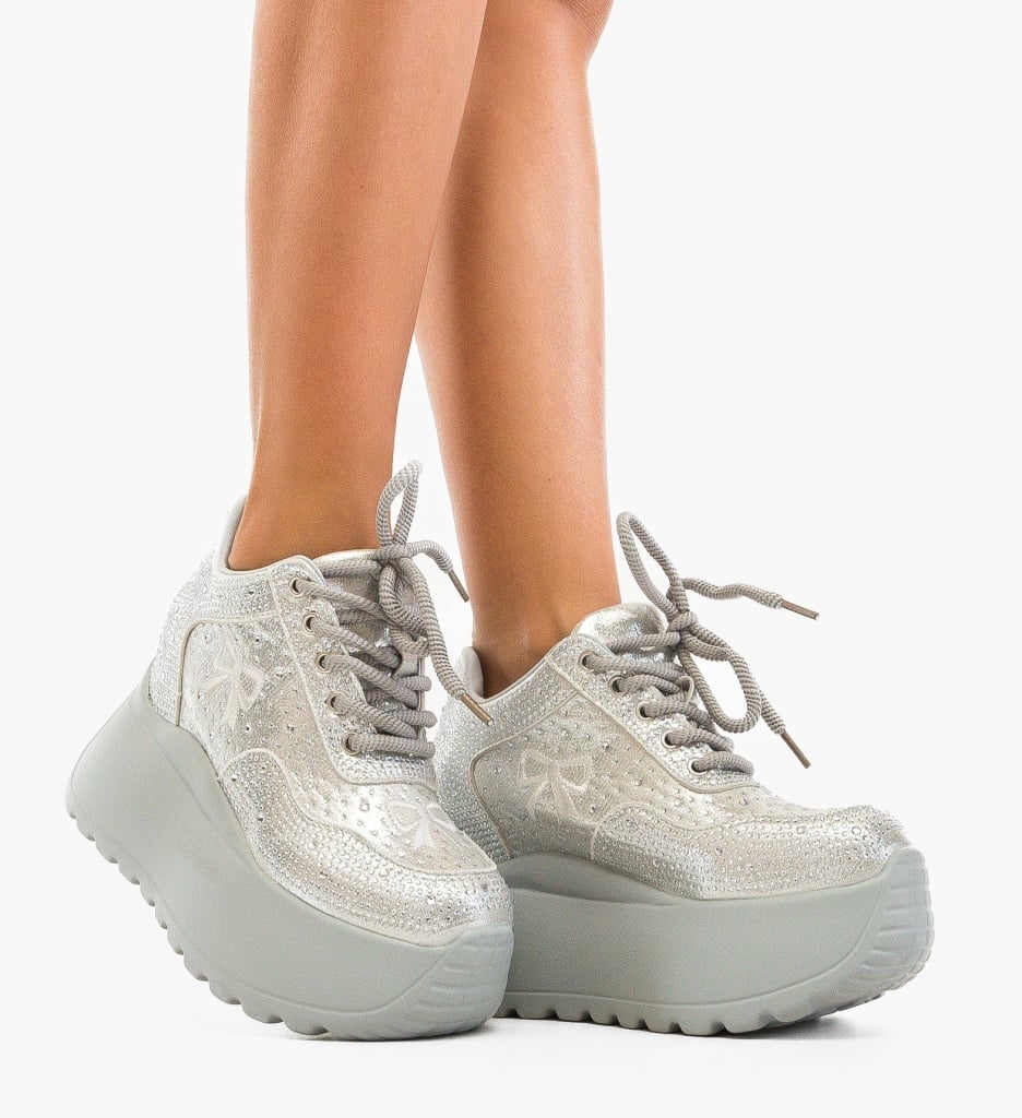 Sneakers dama Ohale Argintii