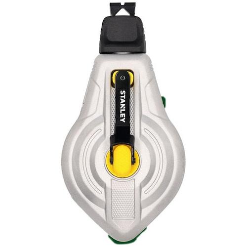 Sfoara de trasare cu creta STANLEY Fatmax STHT47611-0, lungime fir 30 m, raport recuperare 6:1, carcasa din aluminiu rezistenta la impact, mecanism rapid de rebobinare, utilizare precisa pentru marcare, ideal pentru constructii si amenajari