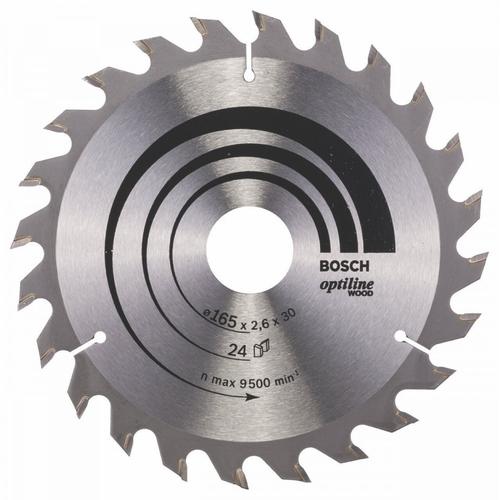 Panza de ferastrau circular Bosch Optiline Wood, 190 x 20 / 16 mm, 24 dinti
