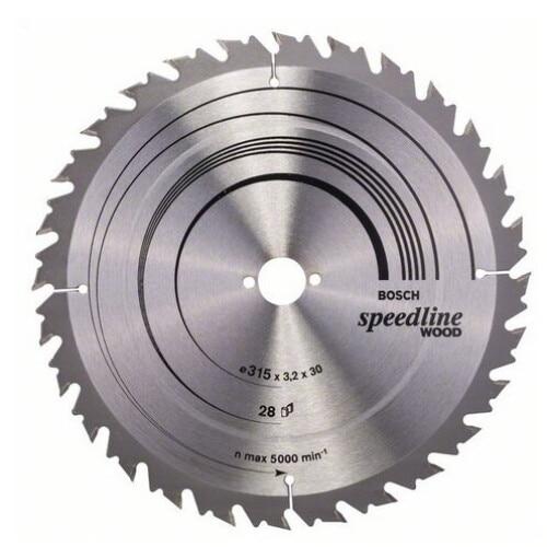 Panza fierastrau circular, lemn, 315x30x2.2 mm, 28 dinti