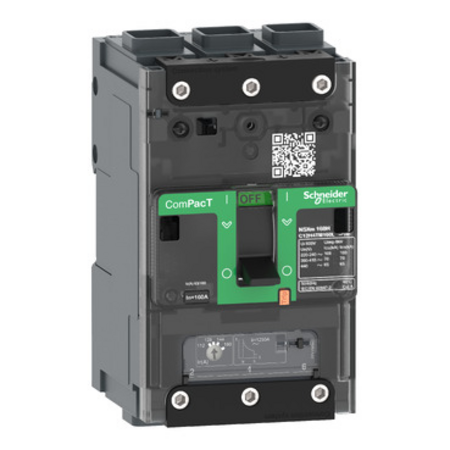 Intreruptor CompPacT NSXm E (16 kA la 415 VAC), 3P 3d, 160A TMD unitate de declansare, conectori EverLink