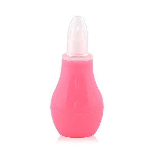 Aspirator nazal Lorelli, 0 luni+, eliberarea cailor respiratorii, cu capac de protectie, material fin si moale, Blush Pink