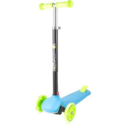 Trotineta Pliabila Lorelli Scooter Yuppee Blue & Green, cu Leduri