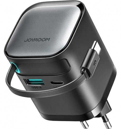 Incarcator Retea Cu Cablu USB-C Joyroom JR-TCL02, 65W, 3A, 1 x USB-A - 1 x USB-C, Negru