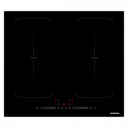 Plita incorporabila HEINNER HBHI-M4ZB2FXTC, Inductie, 4 zone de gatit, 7400 W, Timer, Functie Booster, Sticla (Negru)