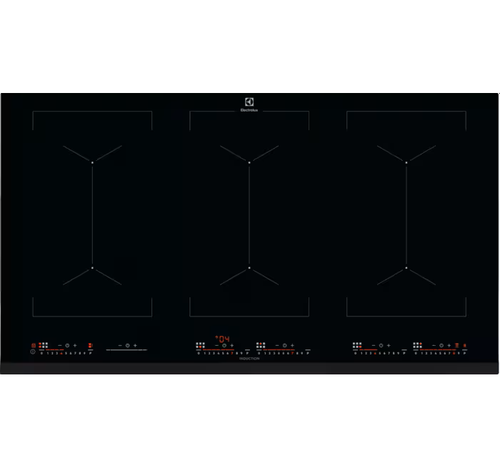 Plita incorporabila Electrolux EIV9467, Inductie, 6 zone de gatit, Touch control, 91 cm (Negru)