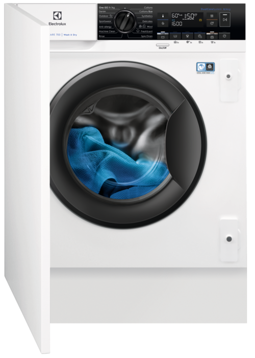 Masina de spalat rufe incorporabila cu uscator Electrolux EW7W368SI, 8/4 KG, 1600RPM (Alb)