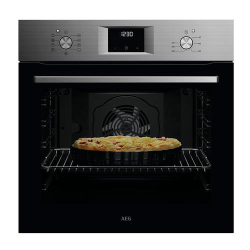 Cuptor incorporabil AEG OA5AB21SM, SurroundCook® 5000, SteamBake, Autocuratare hidrolitica, 72 l, 8 functii gatire, Clasa A+ (Inox)