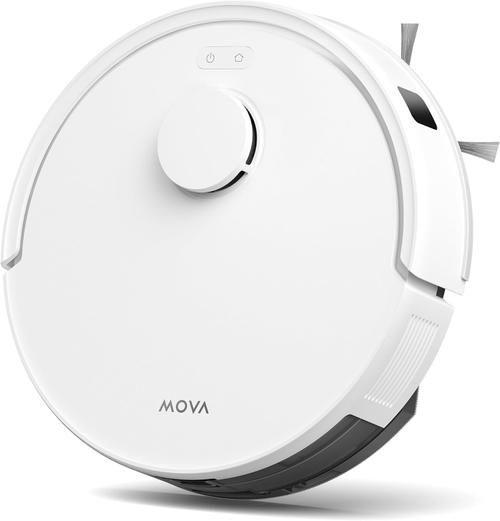 Aspirator robot Mova E20, Autonomie maxima 260 minute, Recipient praf 0.33 l, Control din aplicatie, Recipient 245 ml, 5000 Pa, 175 m2 (Alb)