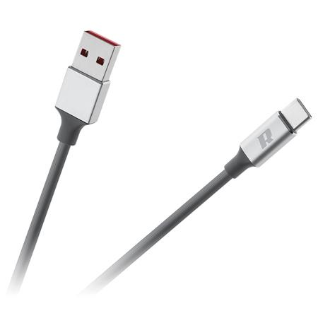 Cablu de date REBEL RB-6011-200-B, USB 3.0 - USB-C, 2m (Negru)