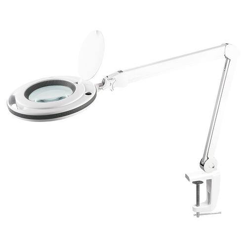 Lampa LED 10W cu lupa, 5 dioptrii, lumina rece(6500 K), prindere de masa, Rebel
