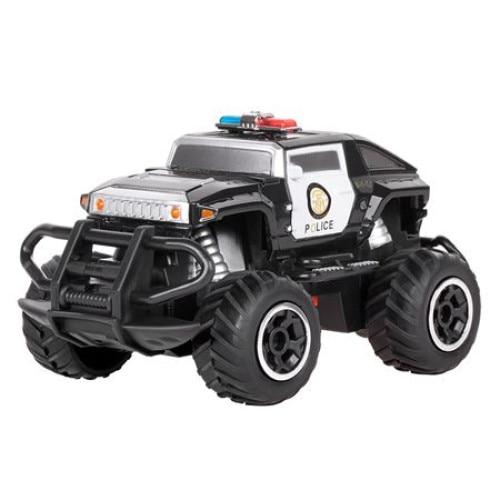 Masina cu telecomanda Mini RC Car Police Quer, scara 1:43 (Negru/Alb)