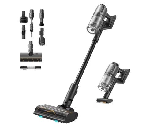 Aspirator vertical fara fir Dreame Z30 VZV17A, putere de aspirare 22.000Pa, 3200mAh, 855 W, 310 AW, autonomie pana la 90 min, baterie puternica 8*3200mAh (Negru)