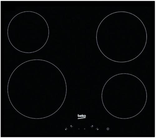 Plita electrica incorporabila BEKO HIC64401, vitroceramica 4 arzatoare, 60cm (Negru-Sticla)