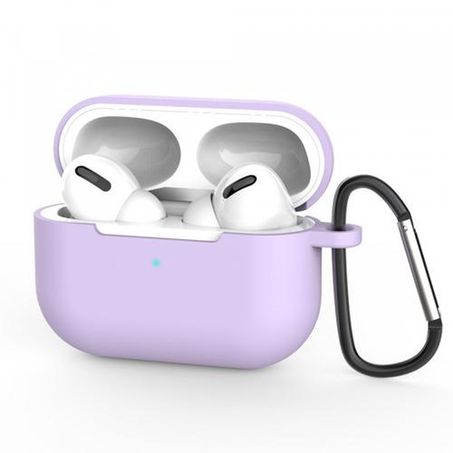 Husa Casti Techsuit Silicone Case pentru Apple AirPods Pro 3 (Mov)