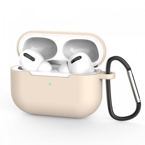 Husa Casti Techsuit Silicone Case pentru Apple AirPods Pro 3 (Crem)