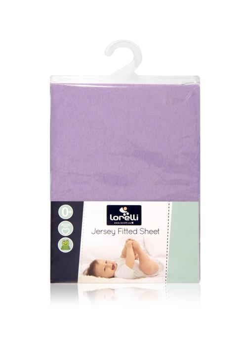 Cearsaf pat jersey Lorelli, 60 x 120 cm, Mov