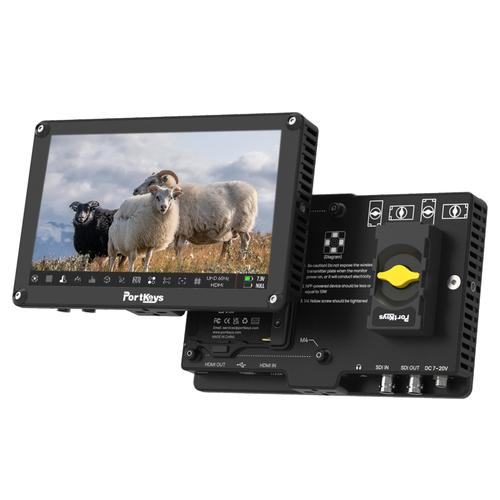 Monitor profesional pentru camera de filmat Portkeys HS8, Ecran 8inch, 1920x1200, 10bit, Touchscreen 1100nits, 20W (Negru)