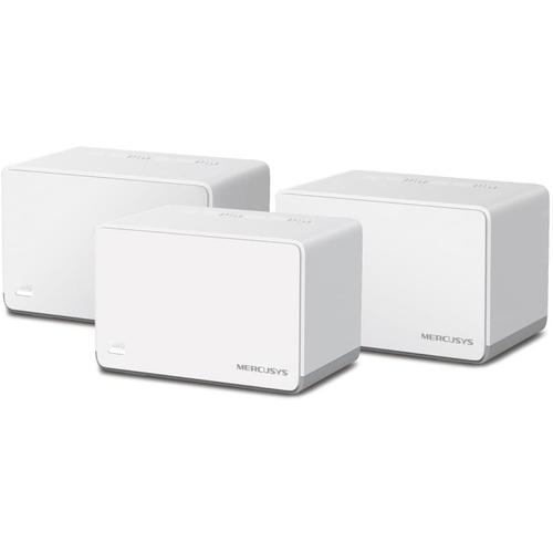 Sistem Mesh Wi-Fi Mercusys Halo H70X(3-pack), AX1800, Wi-Fi 6, Dual Band Gigabit, MU-MIMO, cu acoperire completa pentru casa