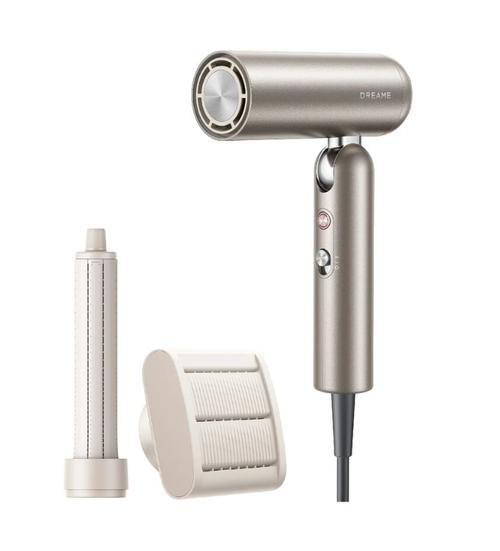 Uscator de par Dreame Pocket Pro AHD51, 1300 W, 110.000 rpm, 70m/s, 5 trepte temperatura, 2 viteze, Functie ionica (Auriu)