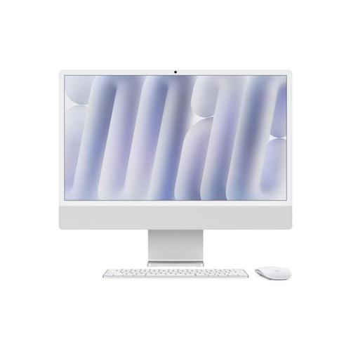 All In One PC Apple iMac 24inch (2024), Procesor Apple M4, 10 nuclee CPU si 10 nuclee GPU, 24inch, Retina 4.5K, 32GB, 512GB SSD, macOS, Layout INT, Manual RO (Argintiu)