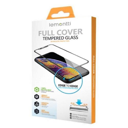 Lemontti Folie Sticla Full Fit iPhone 17 Pro Max / 16 Pro Max (Negru/Transparent)