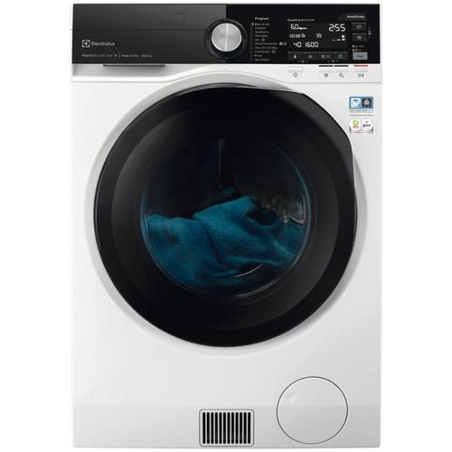 Masina de spalat rufe cu uscator Electrolux PerfectCare900 EW9WN161BCE, Pompa de caldura, Spalare 10 kg, Uscare 6 kg, 1600 rpm, Clasa B , Wi-Fi, Motor Inverter, DualCare, Sensicare, SteamCare (Alb)