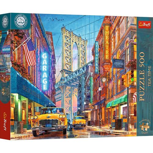 Puzzle Trefl Premium Plus Tea Time Campionatul European Vedere A Podului Manhattan, 500 de piese