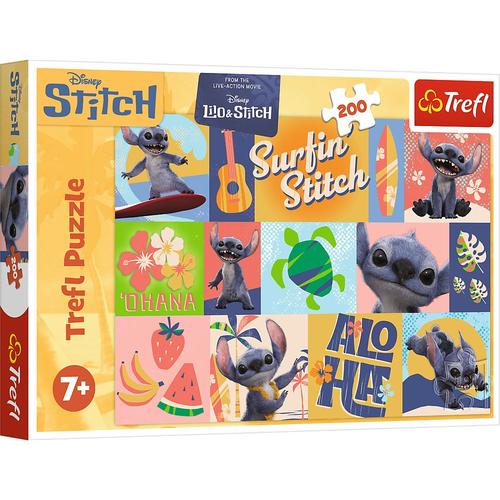 Puzzle Trefl Disney Stitch Aventuri Hawaiiene, 200 de piese