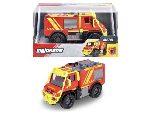 Masina metalica de pompieri Majorette Mercedes Unimog U530, Scara 1 la 43